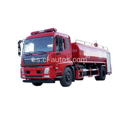 Dongfeng 12tons 12000 litros de agua camión de lucha contra incendios